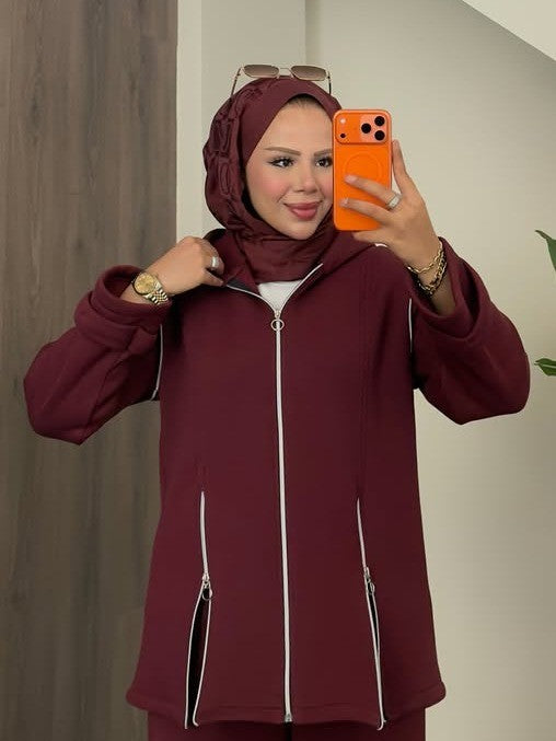 طقم سيينا — جاكيت طويل — نبيتي